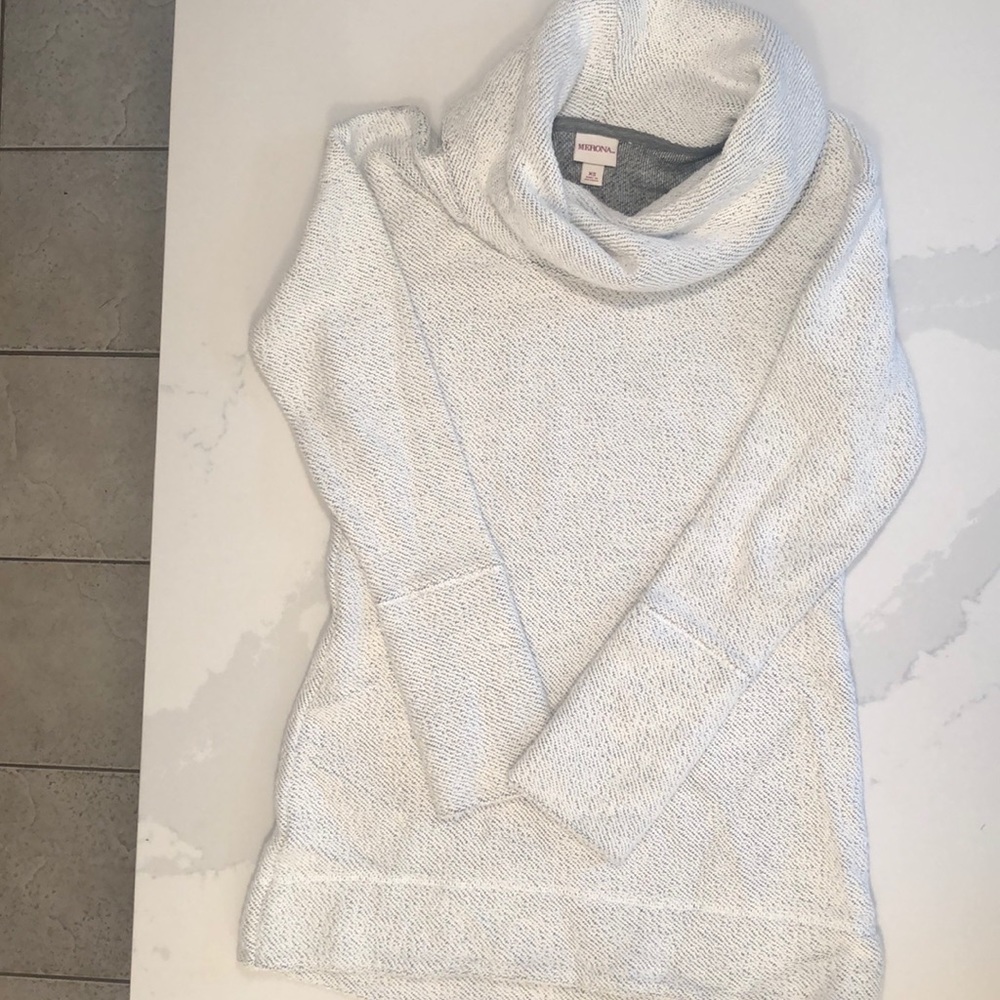 Long cowl neck sweater